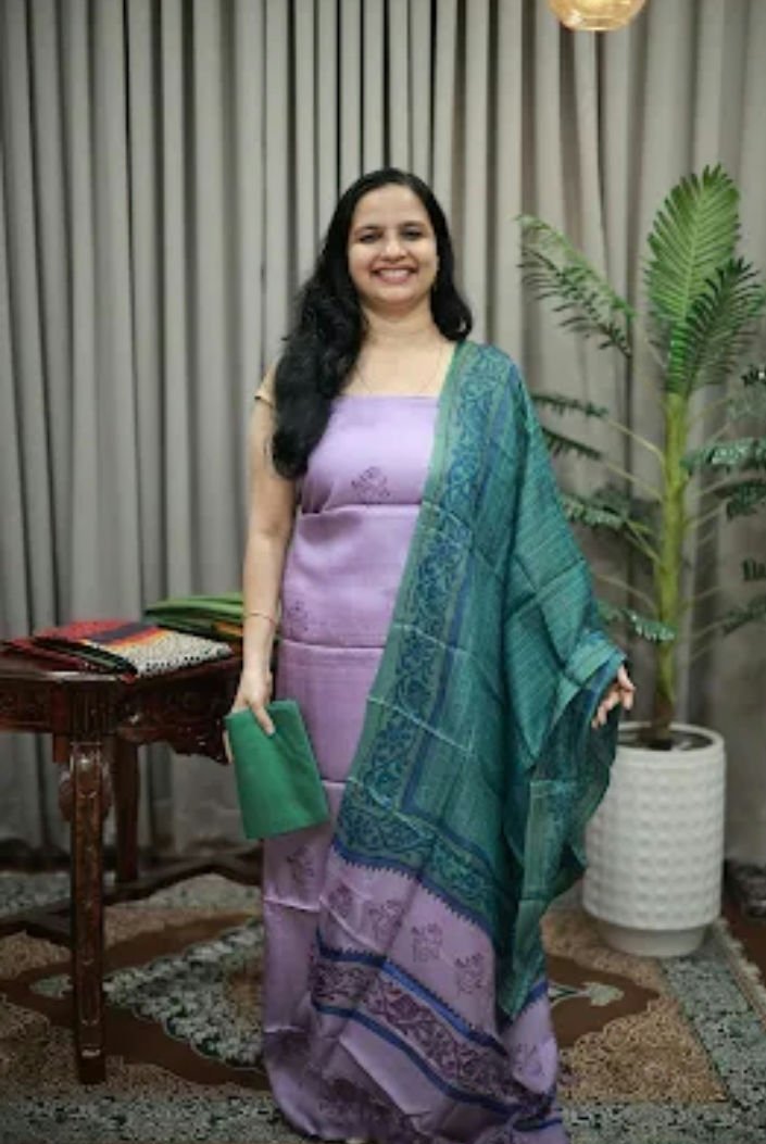 Party Wear Pure Tussar Silk Collections (RDCH-DTR-452) - Image 2