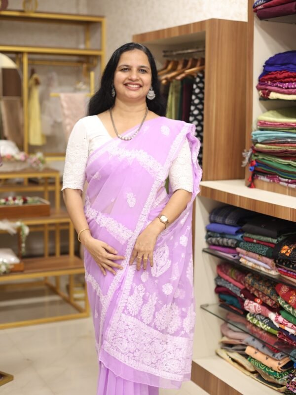 HANDWORKED CHIKANKARI SAREE COLLECTIONS (RDSA-322)
