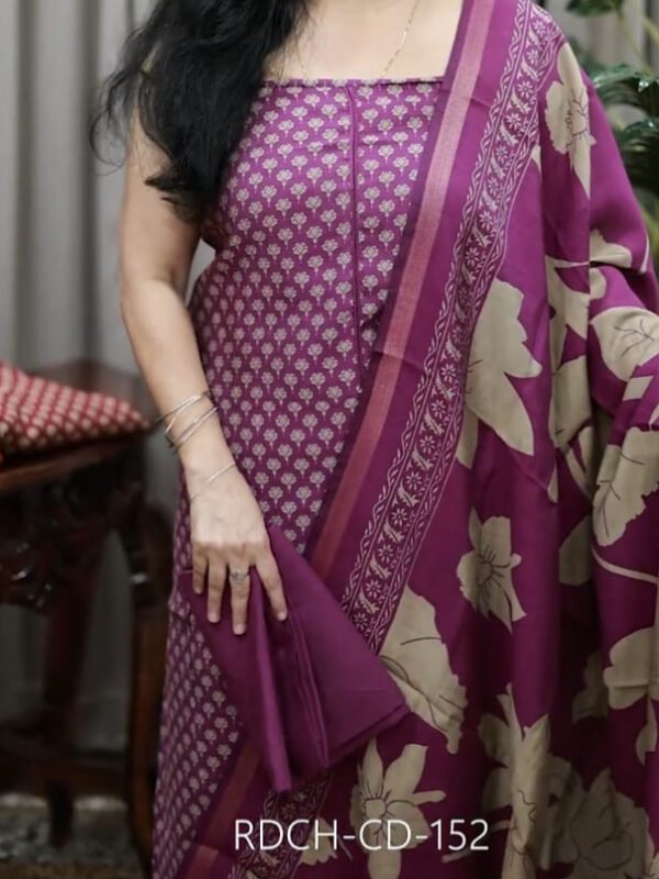 DAILY WEAR CHANDERI SET (RDCH-CD-152)