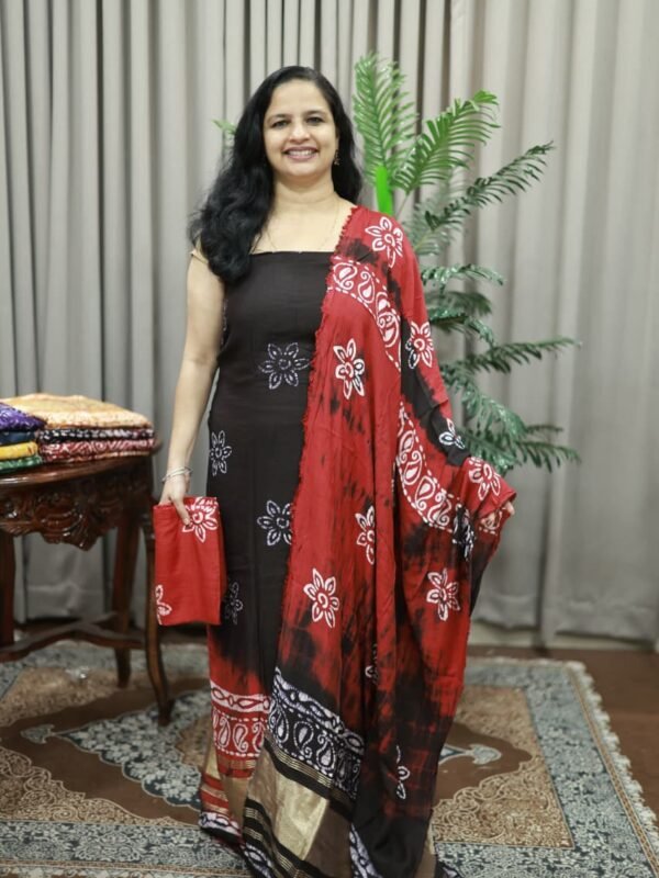 SEMI PARTY WEAR MODAL SILK SET(RDCH-MD-200)