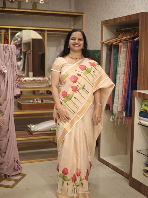 Vishu Elegance – Tissue Sarees COLLECTIONS (RDSA -293) - Image 2