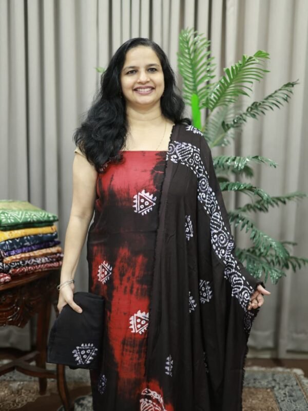 SEMI PARTY WEAR MODAL SILK SET(RDCH-MD-198) - Image 2
