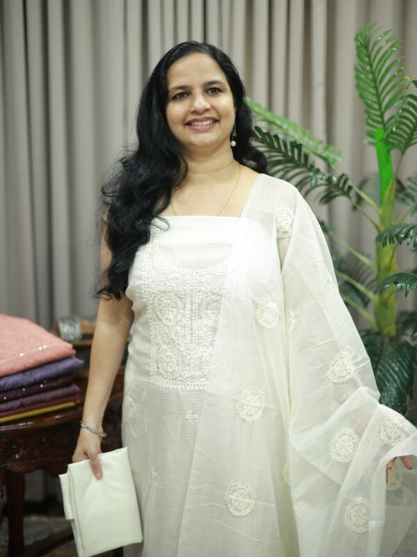 UNSTITCHED NET KOTA SET(RDCH-KT-178)