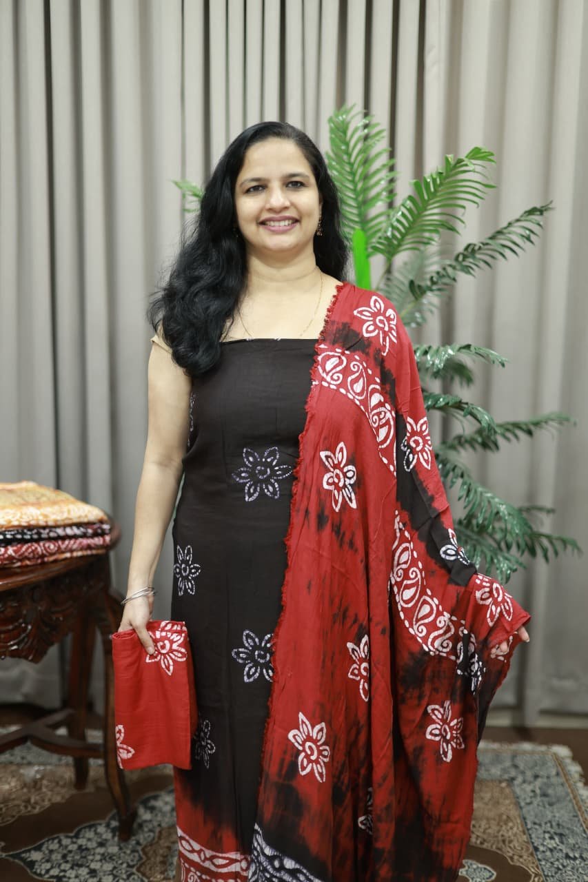 SEMI PARTY WEAR MODAL SILK SET(RDCH-MD-200) - Image 2