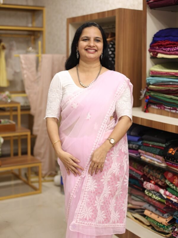 HANDWORKED CHIKANKARI SAREE COLLECTIONS (RDSA-329)