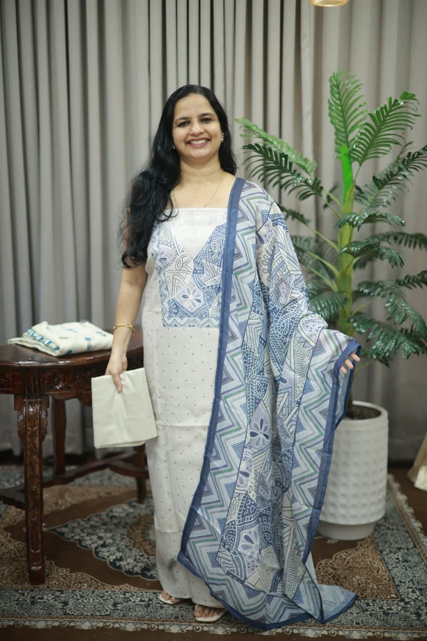 PARTY WEAR LINEN SET(RDCH-LN-266) - Image 2