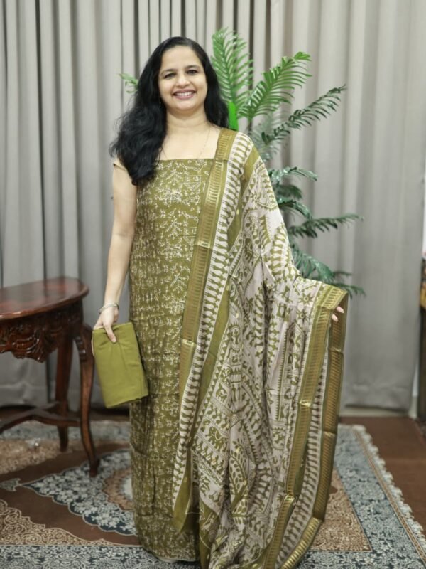 PARTY WEAR SOFT SILK SET(RDCH-SK-588)
