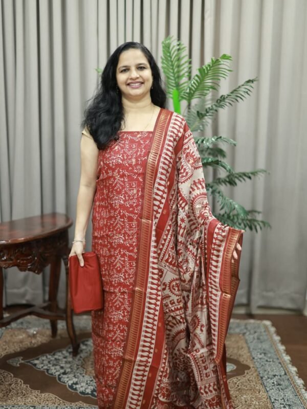 PARTY WEAR SOFT SILK SET(RDCH-SK-589)