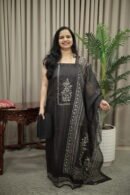 Semi Jute Churidar Set - (RDCH-SJT-7)