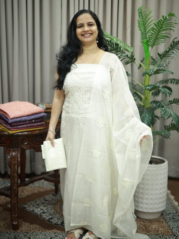 UNSTITCHED NET KOTA SET(RDCH-KT-178) - Image 2