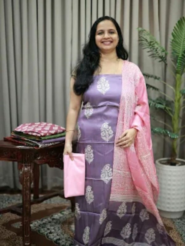Party Wear Pure Tussar Silk Collections (RDCH-DTR-451) - Image 2