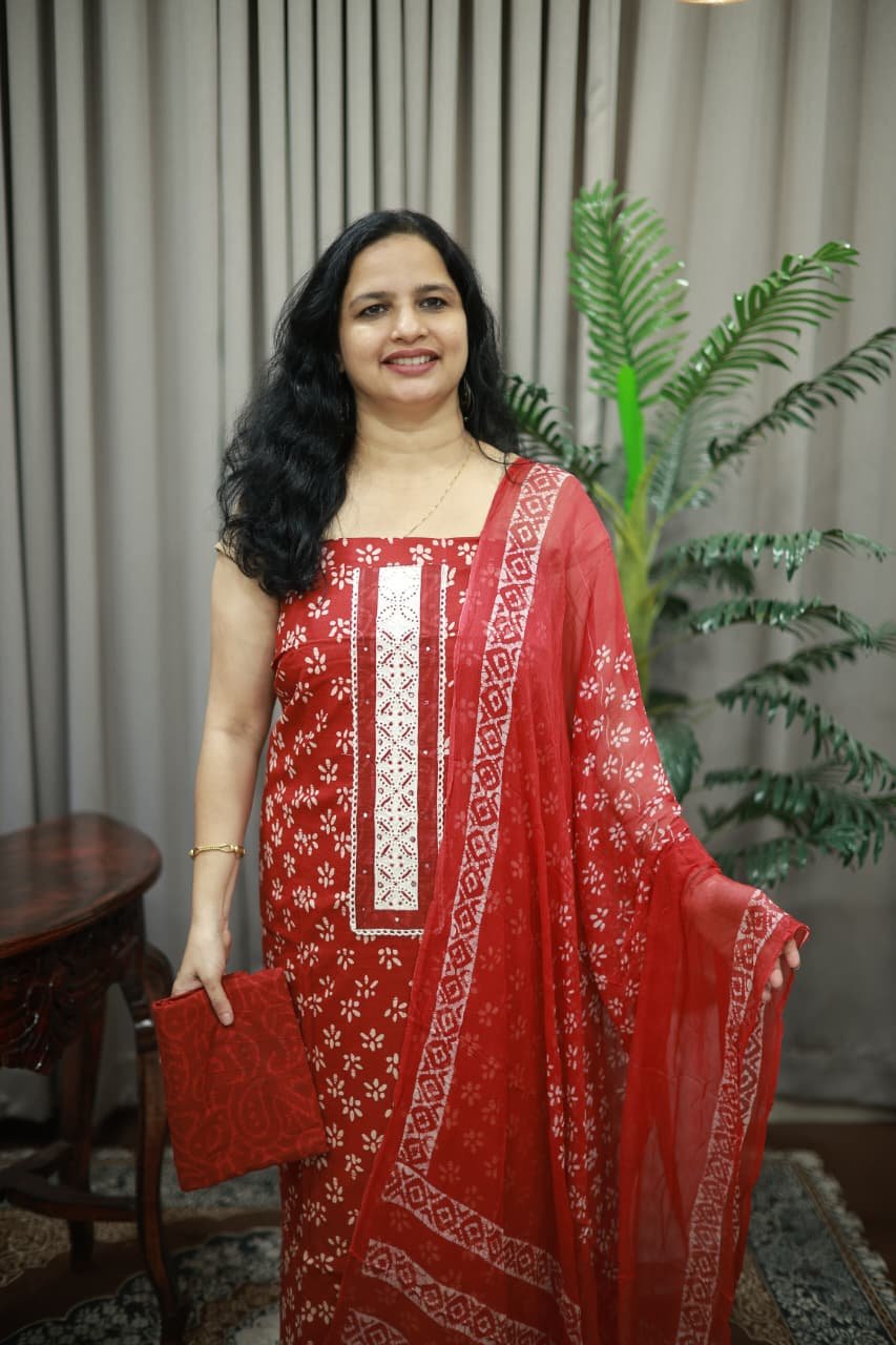 COTTON UNSTITCHED SET (RDCH-CN-3078) - Image 2