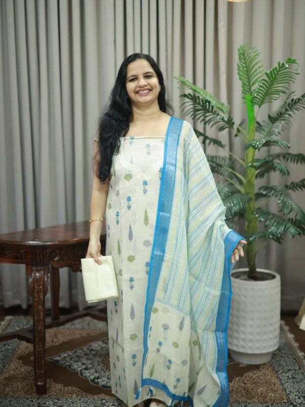 PARTY WEAR LINEN SET(RDCH-LN-268) - Image 2