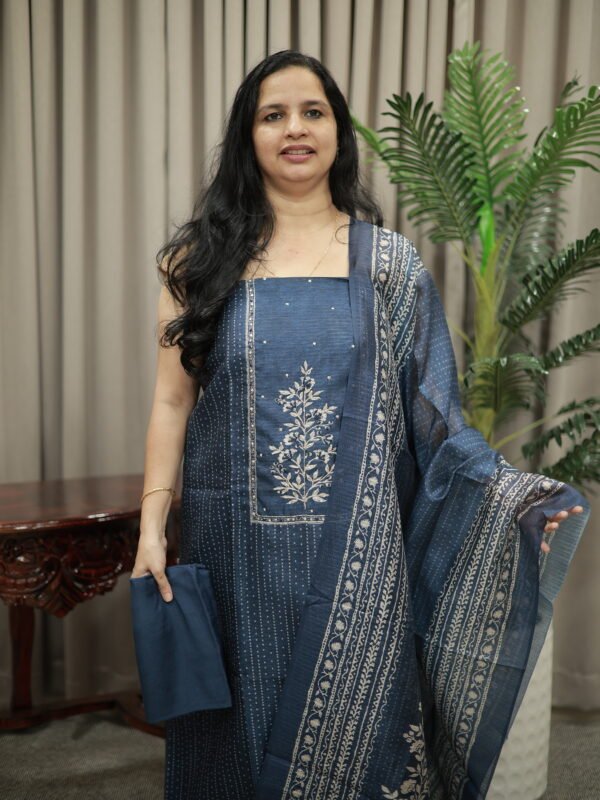 Semi Jute Churidar Set - (RDCH-SJT-6) - Image 2