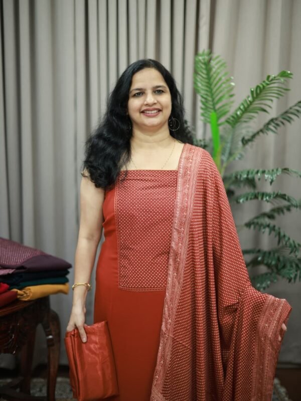 FAUX GEORGETTE SET(RDCH-GT-1114) - Image 2