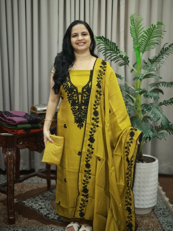 PARTY WEAR SEMI SILK SET(RDCH-SK-524) - Image 2