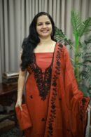 PARTY WEAR SEMI SILK SET(RDCH-SK-530)