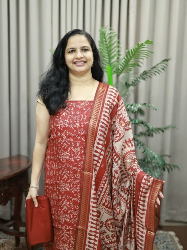 PARTY WEAR SOFT SILK SET(RDCH-SK-589) - Image 2
