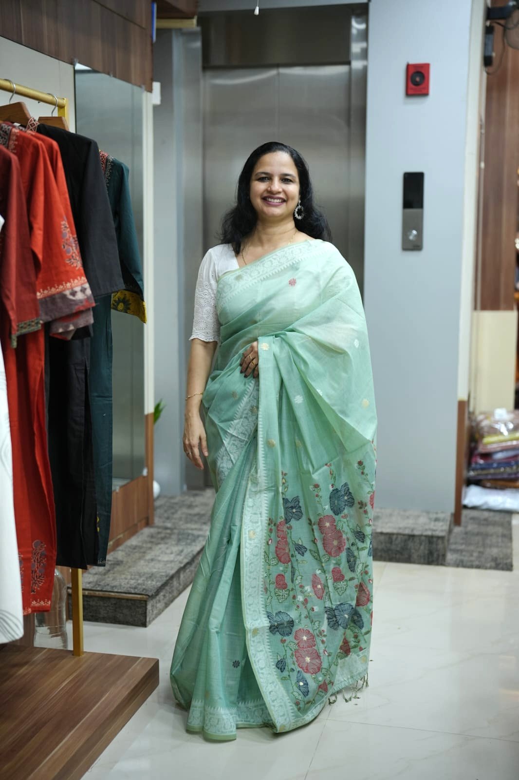 SEMI JAMDANI SAREE (RDSA-474)