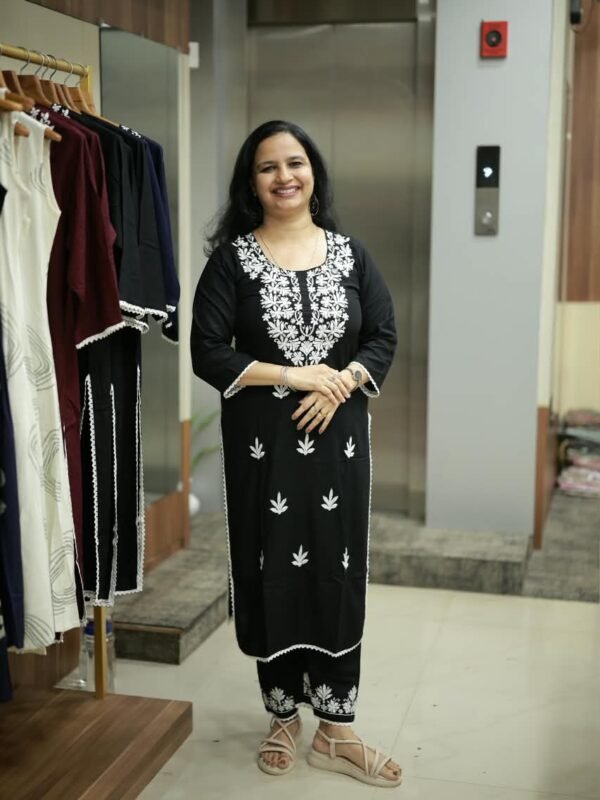 CHIKANKARI CO-ORD SET(RD-CO-ST-5)