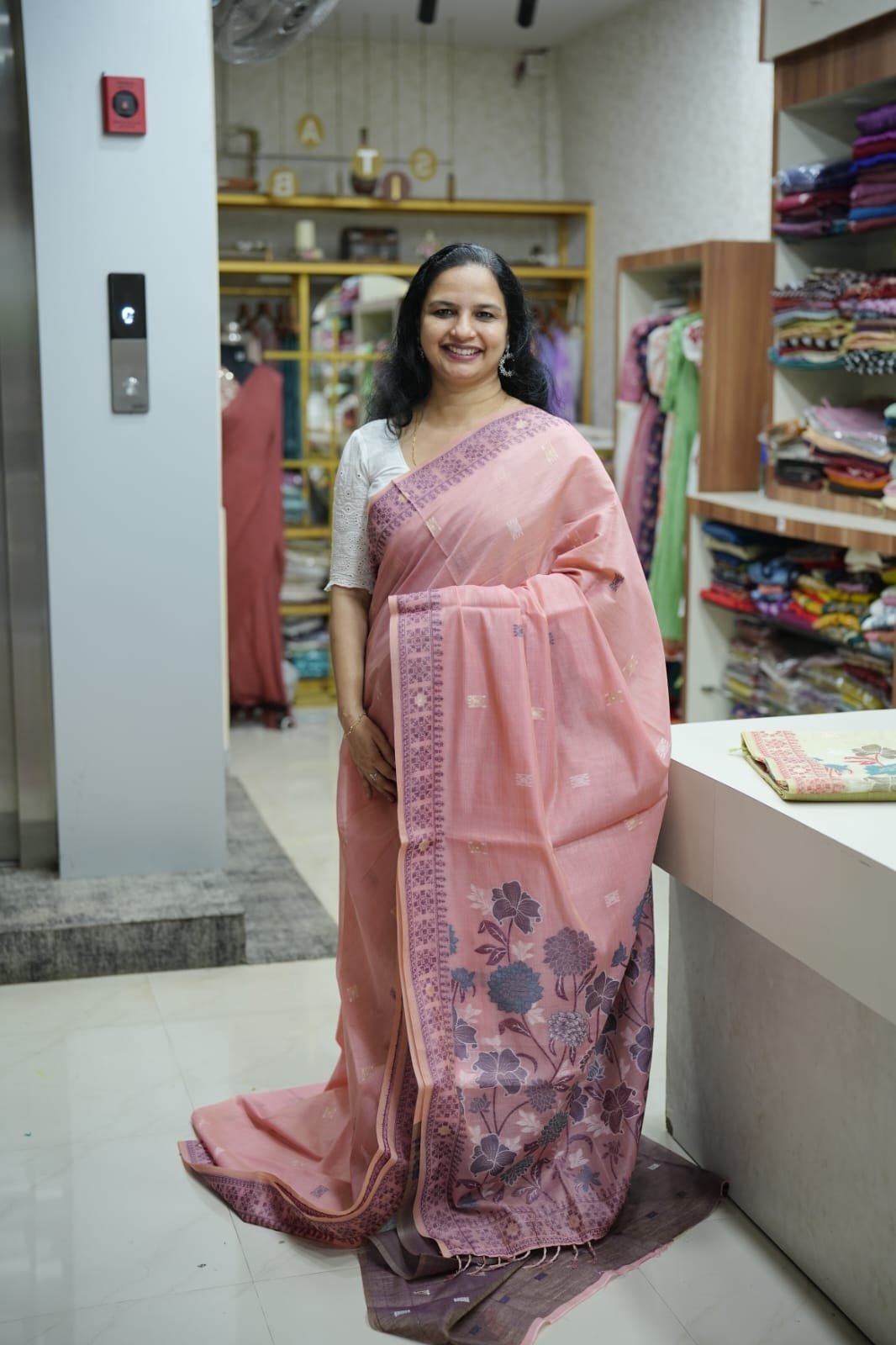 SEMI JAMDANI SAREE (RDSA-476) - Image 2
