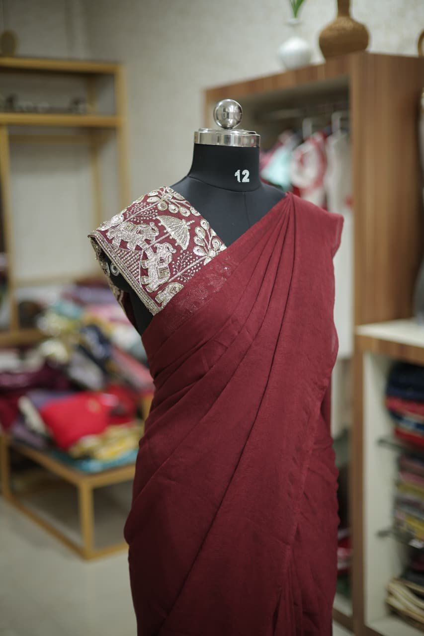 READY TO WEAR DHAVANI SET(RDDH-CP-3) - Image 2