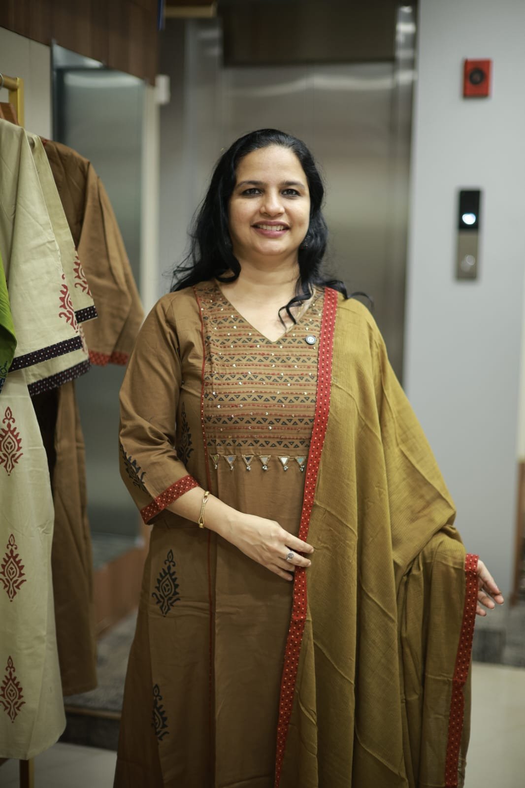 STITCHED COTTON SET(RDCH-ST-374)