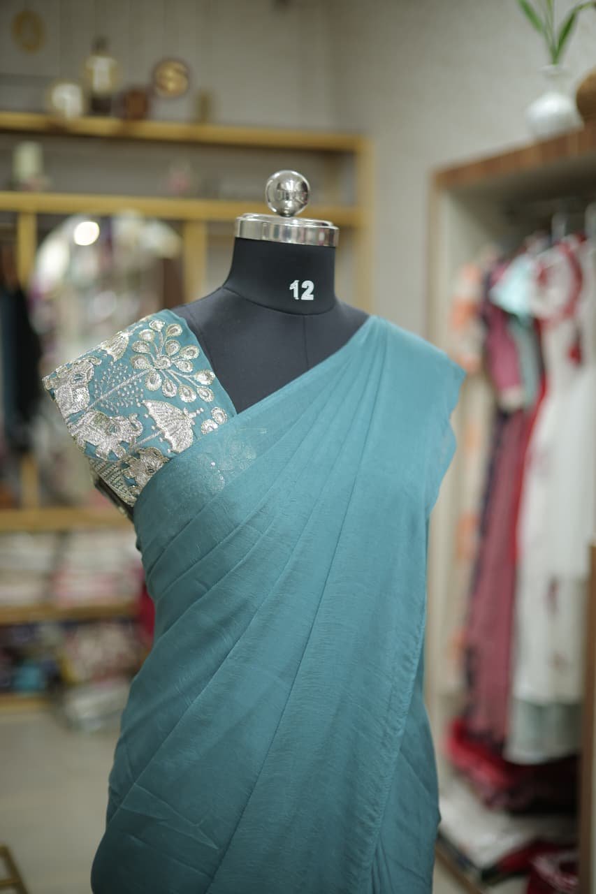 READY TO WEAR DHAVANI SET(RDDH-CP-1) - Image 2
