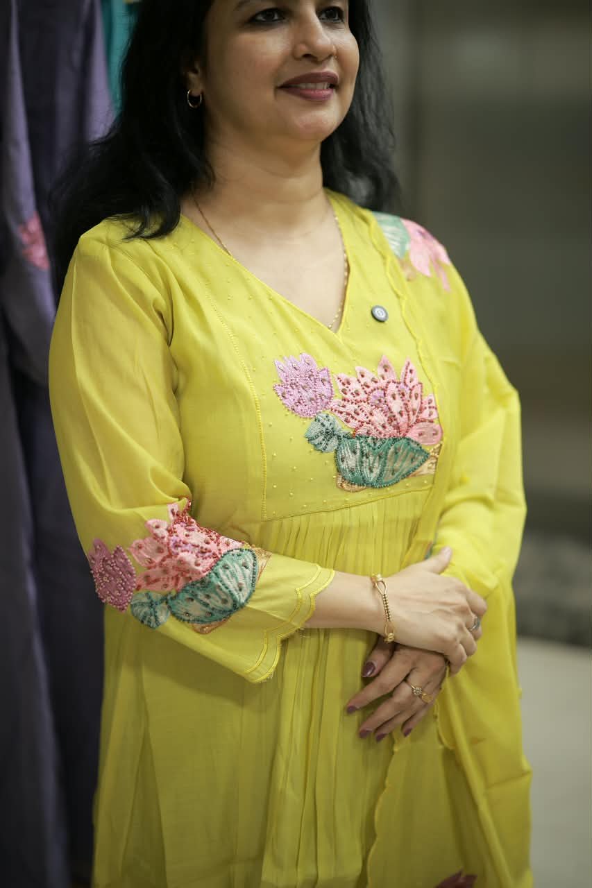 STITCHED MUL CHANDERI SET(RDCH-ST-405) - Image 3