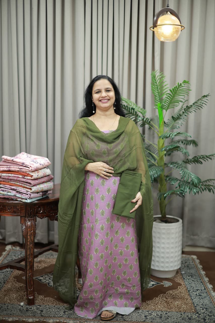 SEMI LINEN SET(RDCH-LN-274)