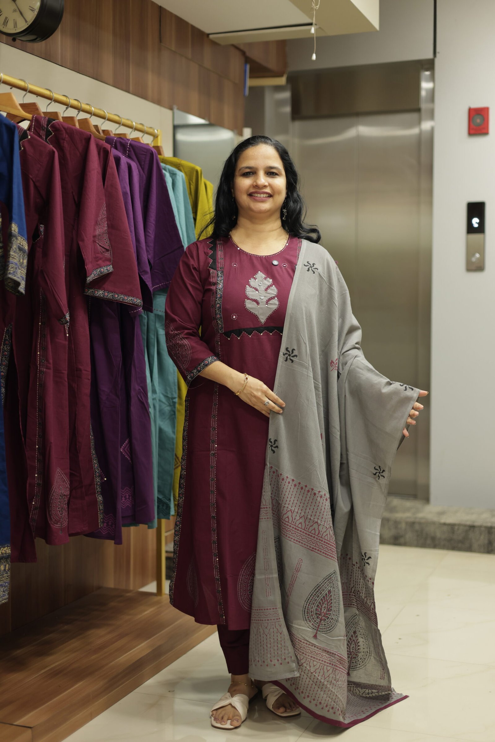 STITCHED COTTON SET(RDCH-ST-379)