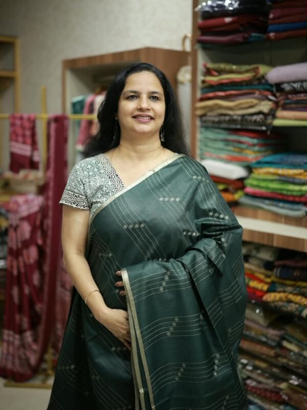 SEMI TUSSAR SAREE (RDSA-450) - Image 2