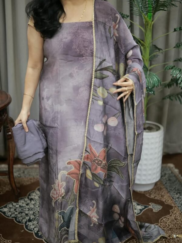 JAMDANI SILK SET(RDCH-SK-620) - Image 2