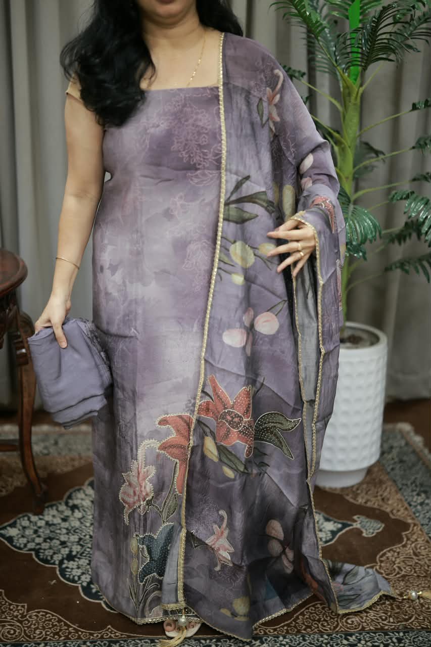 JAMDANI SILK SET(RDCH-SK-620) - Image 2