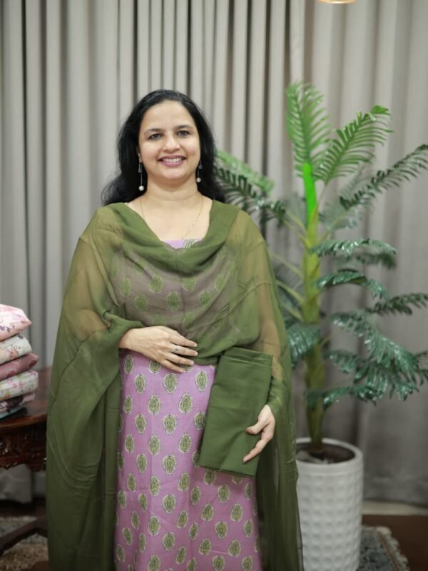 SEMI LINEN SET(RDCH-LN-274) - Image 2