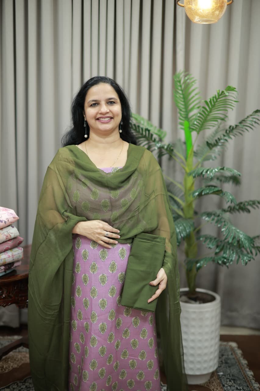 SEMI LINEN SET(RDCH-LN-274) - Image 2